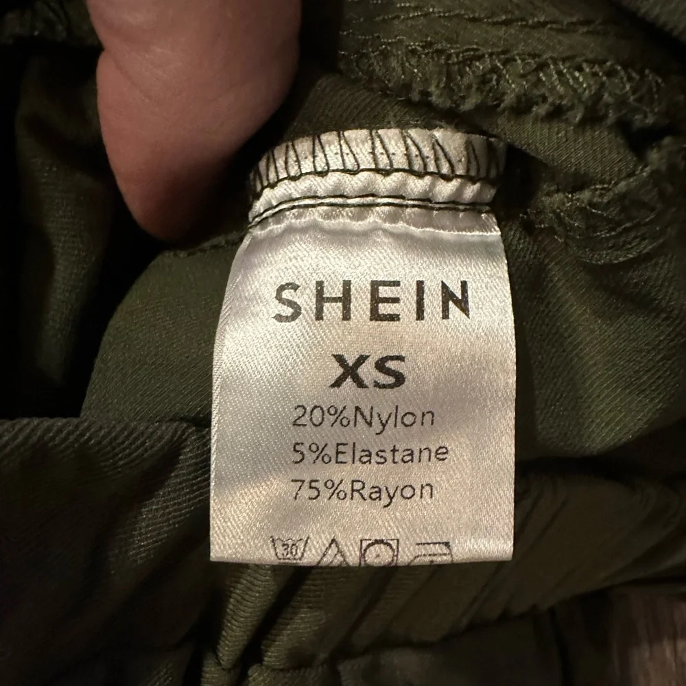 Olive Green Women's Casual Pants - Picture 7 of 9